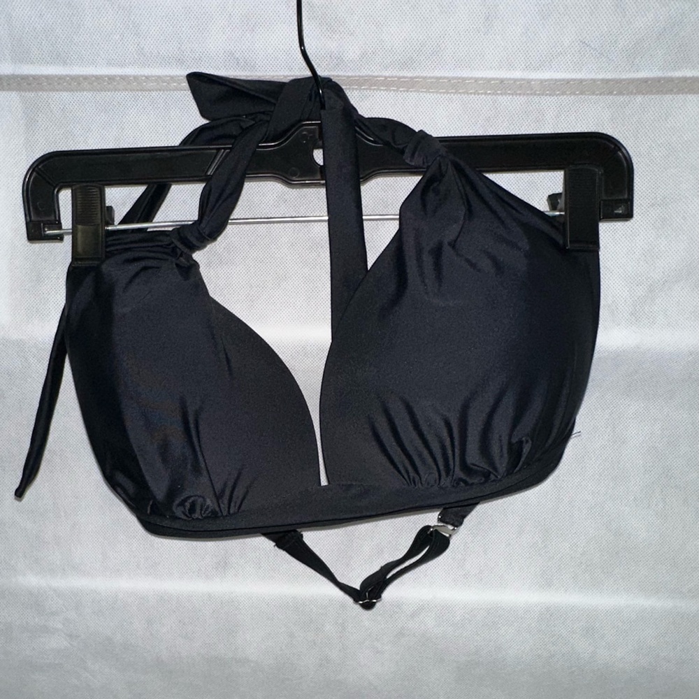 Black Halter Bikini Top (worn once)